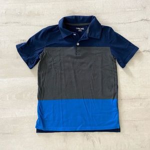 Cherokee Boys Blue Colorblock Polo Shirt 3/$20
